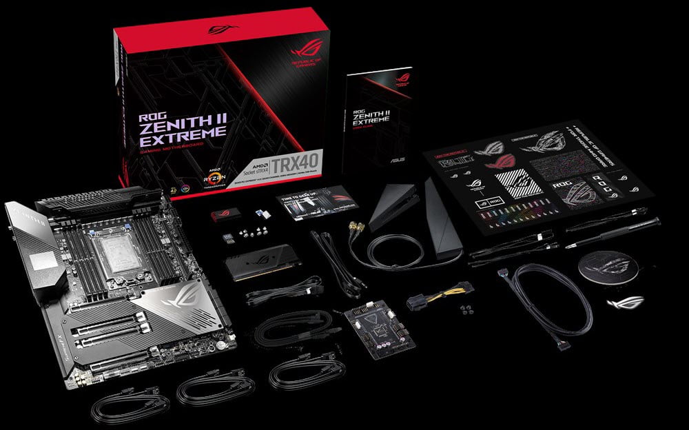 Asus rog zenith ii extreme. Комплектация тредрипер. 5950x комплектация. Zenith процессор. AMD extreme.