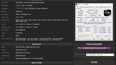 اورکلاکینگ Ryzen 4000 با مادربرد MSI