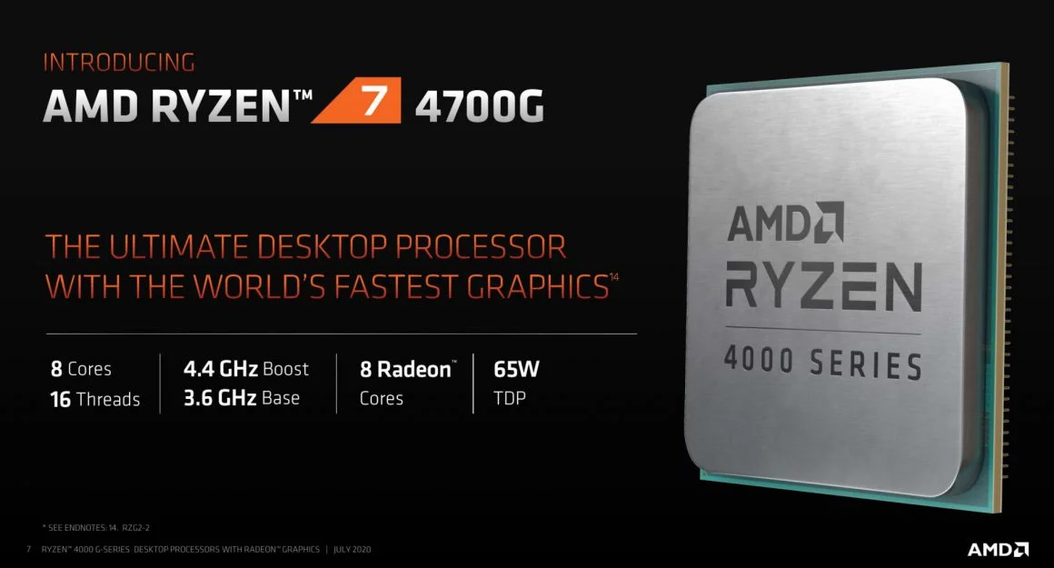 پردازنده Ryzen 7 4700G