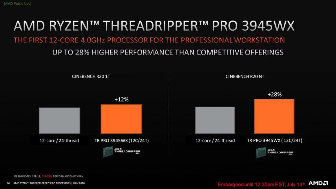 بنچمارک پلتفرم پلتفرم AMD Ryzen Threadripper Pro