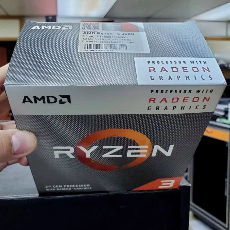 Ryzen 5 3600 در باکس Ryzen 3 3200G