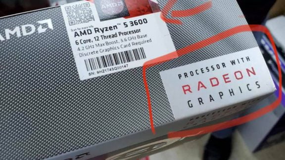 Ryzen 5 3600 در باکس Ryzen 3 3200G