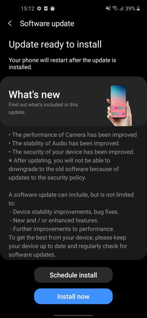 تنظیمات گوشی گلکسی M11 سامسونگ