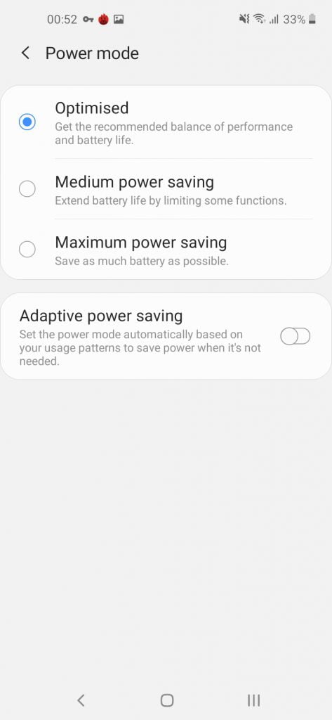تنظیمات باتری گوشی گلکسی M11 سامسونگ