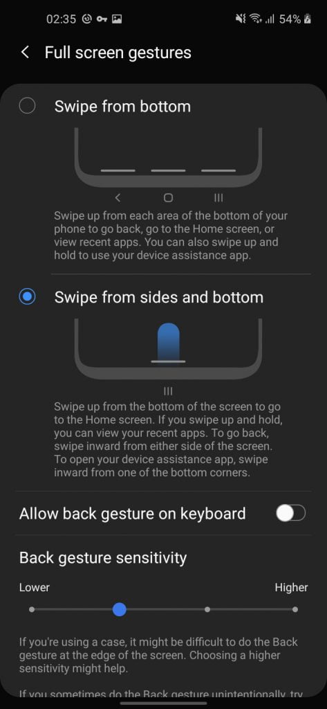 تنظیمات گوشی گلکسی M11 سامسونگ