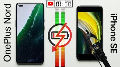 سرعت تخلیه باتری آیفون SE 2020 و وانپلاس نورد