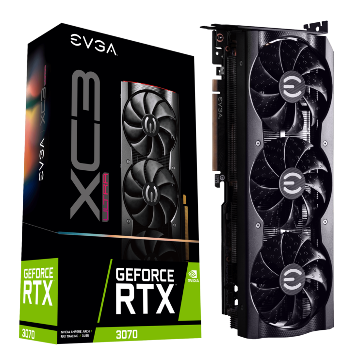 تصاویر کارت گرافیک EVGA GeForce RTX 3070 XC3 با برد سفارشی
