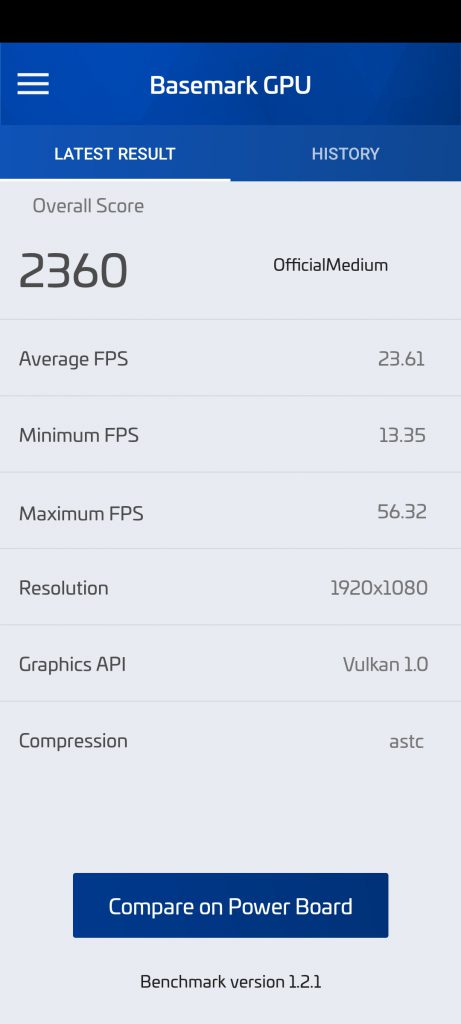 نتیجه تست بنچمارک گوشی ردمی نوت 9 پرو شیائومی