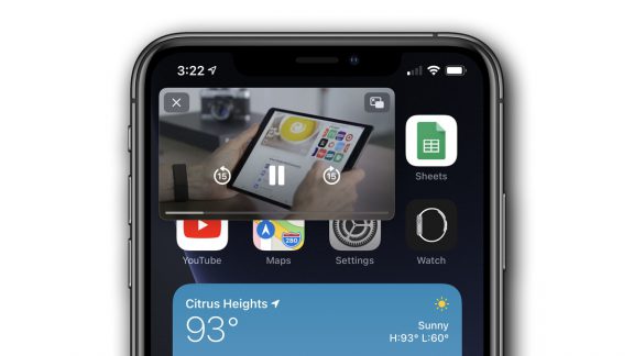 iOS 14 Pic in Pic Mode
