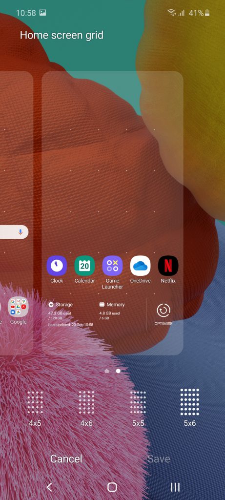 تنظیمات گوشی گلکسی A51 سامسونگ