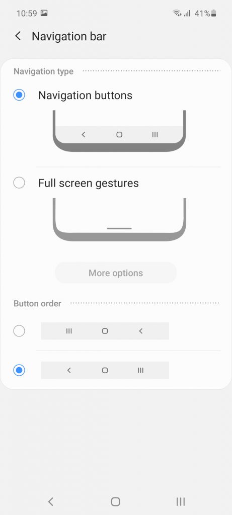 تنظیمات گوشی گلکسی A51 سامسونگ