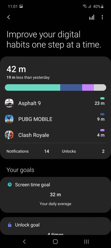 تنظیمات گوشی گلکسی A51 سامسونگ