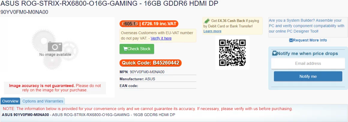 پیش فروش سری ASUS Radeon RX 6800 در خرده فروشی LambdaTek