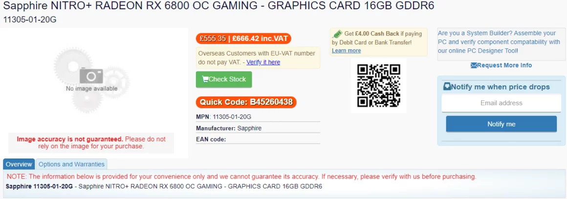 پیش فروش سری Sapphire Radeon RX 6800 در خرده فروشی LambdaTek