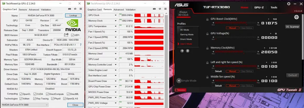 بررسی کارت گرافیک ASUS TUF RTX 3080 O10G GAMING