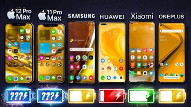مقایسه باتری آیفون 12 پرو مکس با رقیبان اندرویدی