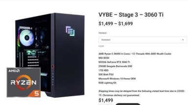 سیستم از پیش آماده Maingear-VYBE-RTX-3060-Ti