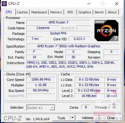 جدیدترین بنچمارک های Ryzen 7 5800U