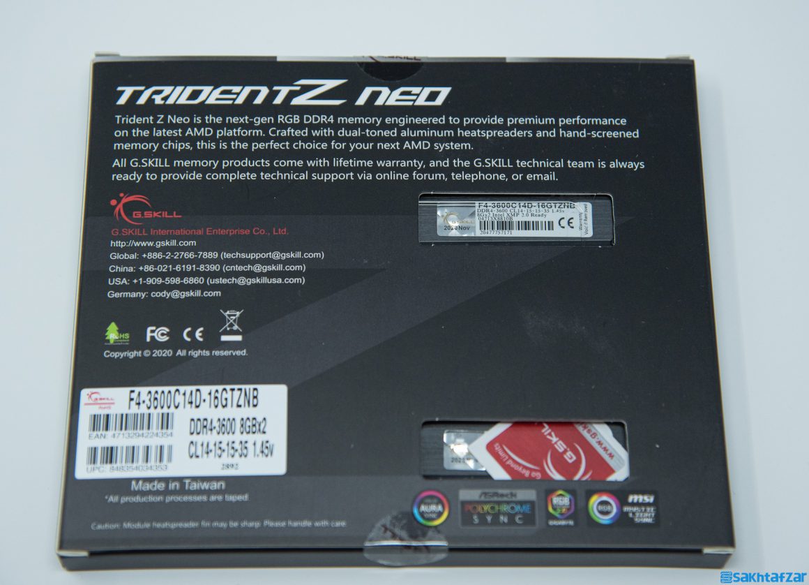 بررسی کیت رم G.SKILL Trident Z Neo 2X8G 3600MHz CL14 DDR4