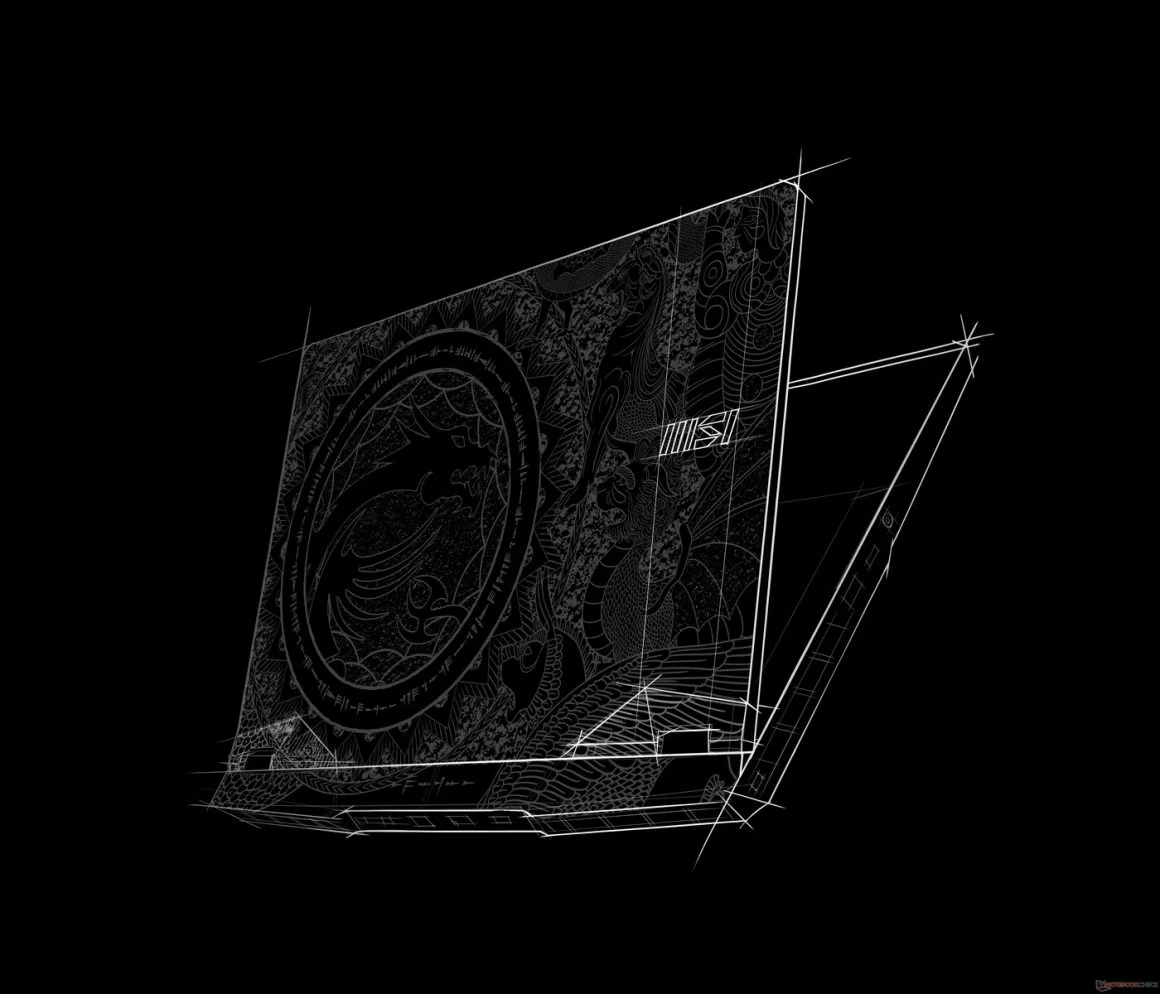 لپ تاپ MSI GE76 Raider با گرافیک RTX 3080 و طرح اژدها