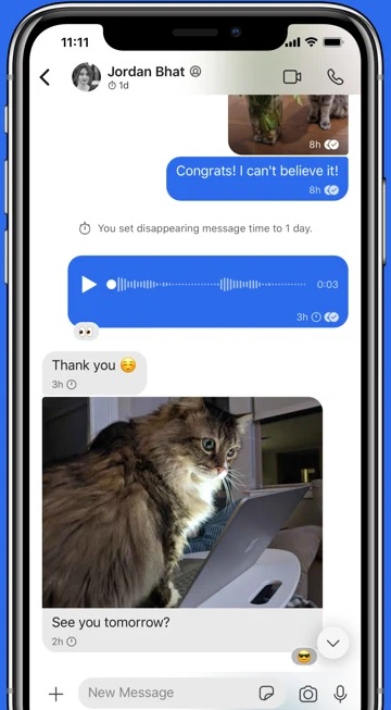signal disappearing messages