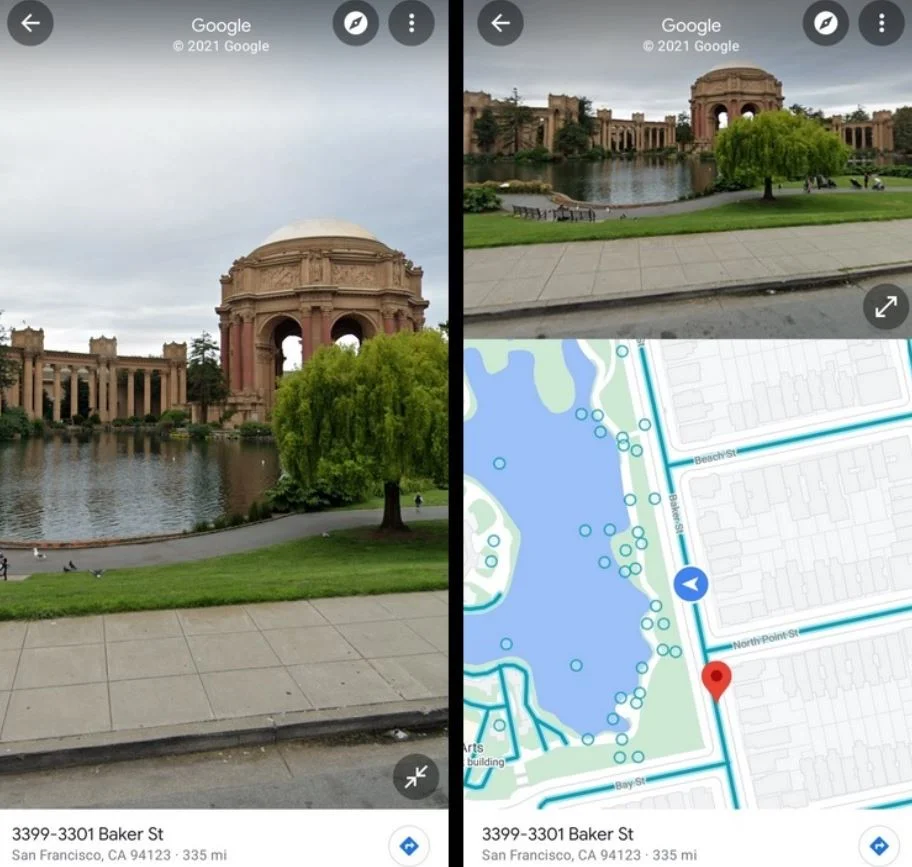 تقسیم صفحه در Google Maps – تغییر رابط کاربری گوشیهای اندرویدی 02
