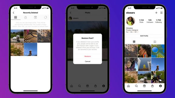 قابلیت Recently Deleted در اینستاگرام