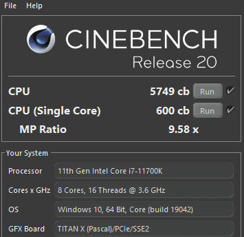 بنچمارکهای پردازنده نسل یازدهمی Core i7 11700K