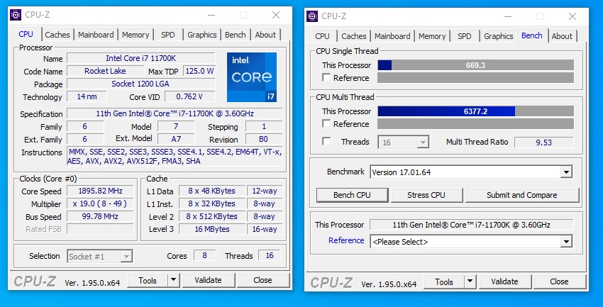 بنچمارکهای پردازنده نسل یازدهمی Core i7 11700K