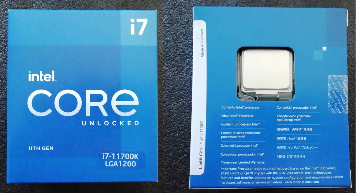پردازنده نسل یازدهمی Core i7 11700K