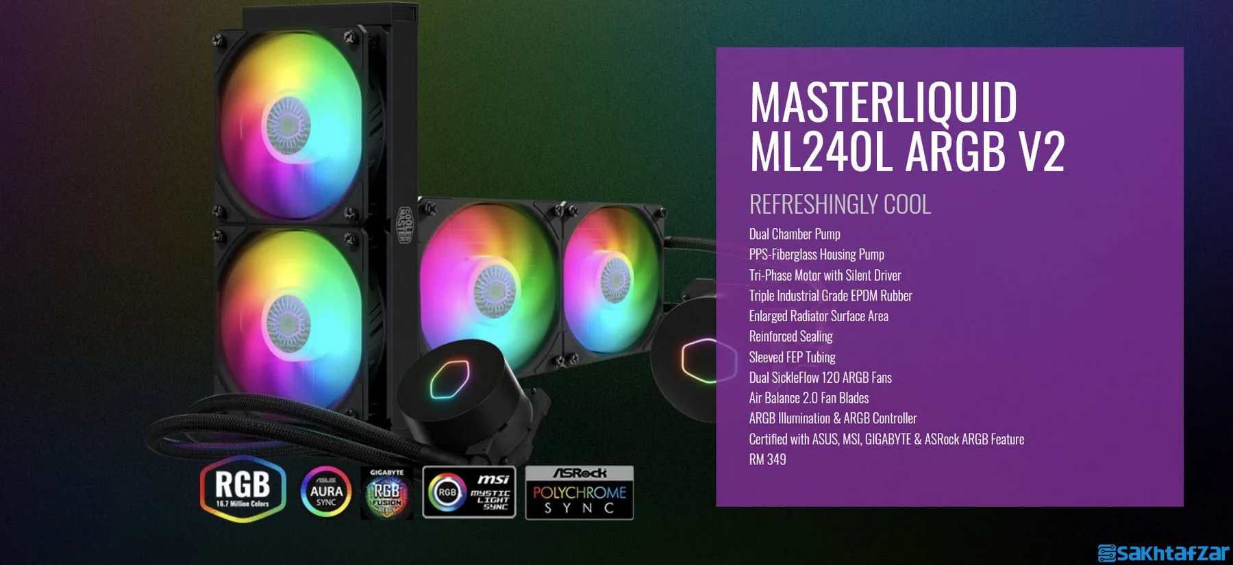 [تصویر:  MasterLiquid-ML240L-ARGB-V2_01.jpg.webp]