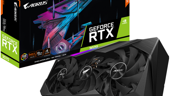 گرافیک AORUS GeForce RTX 3070 MASTER گیگابایت