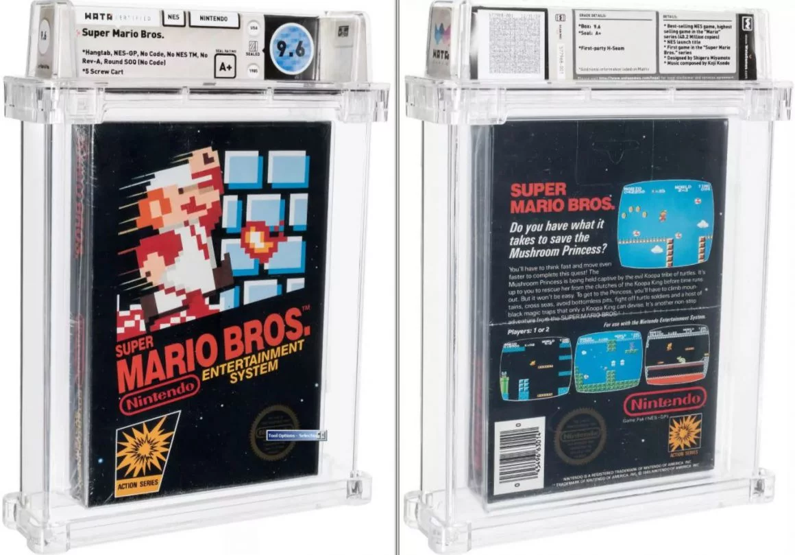 The most expensive game in history - Super Mario Bros. game auction for 660 thousand dollars 01