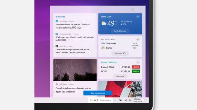 ابزارک جدید در نوار وظیفه ویندوز 10 – خلاصه وضعیت آب و هوا
