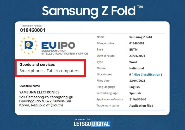 Galaxy Z Fold Tab