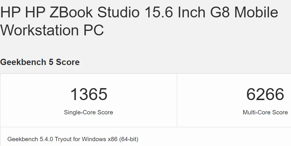 پردازنده Core i9 11950H از سری Tiger Lake H درون یک لپ تاپ ورک استیشن
