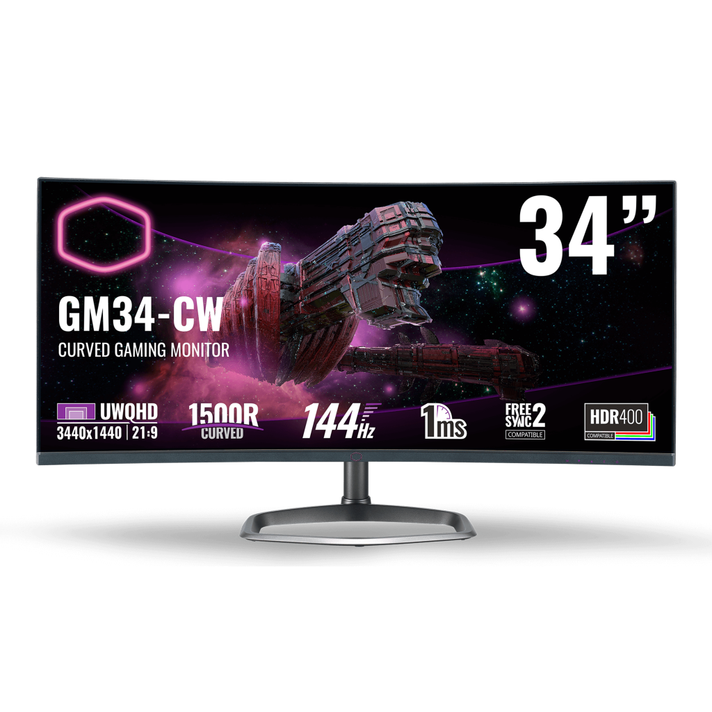 مانیتور 34 اینچ گیمینگ کولر مستر GM34-CW