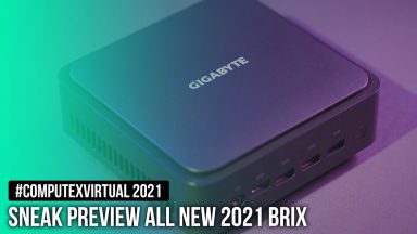 کامپیوترهای BRIX 2021 گیگابایت با Ryzen 5000U