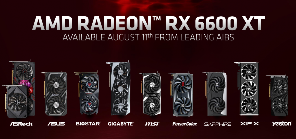 کارت گرافیک Radeon RX 6600 XT رونمایی شد