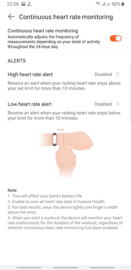 برنامه Huawei Health
