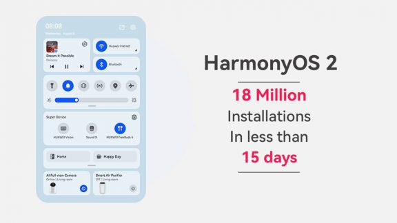 18 میلیون کاربر برای HarmonyOS 2 هواوی