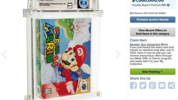 شکستن رکورد گران‌ترین بازی ویدیویی – حراج بازی سوپر ماریو 64