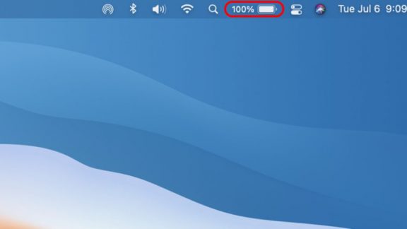 آموزش فعال کردن نشانگر درصد باتری مک بوک اپل