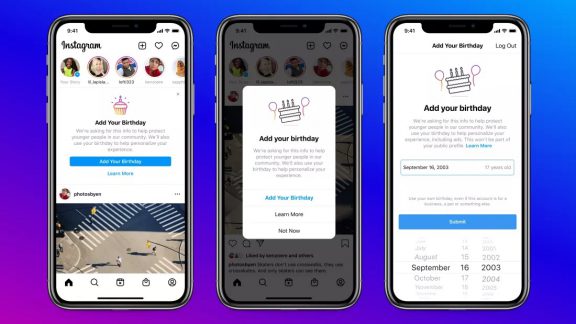 اینستاگرام به دنبال اطلاع از تاریخ تولد کاربران