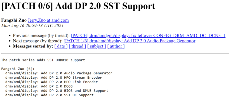 پشتیبانی احتمالی گرافیک های RDNA 3 از Display Port 2.0