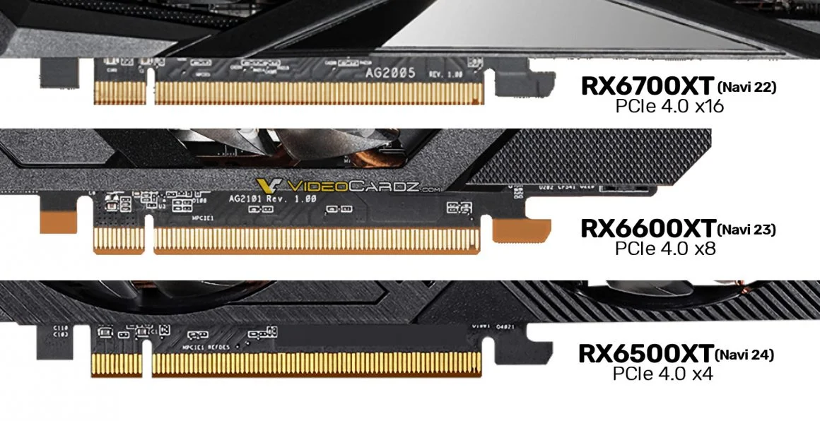 کارت Radeon RX 6500 XT محدود به رابط PCIe 4.0 x4