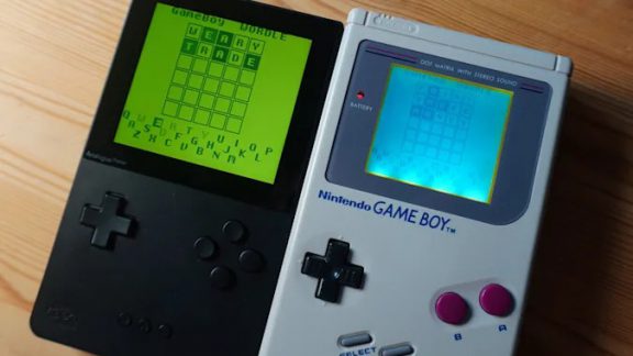 ترکیب صنعتی و سنتی - اجرای بازی Wordle در game Boy