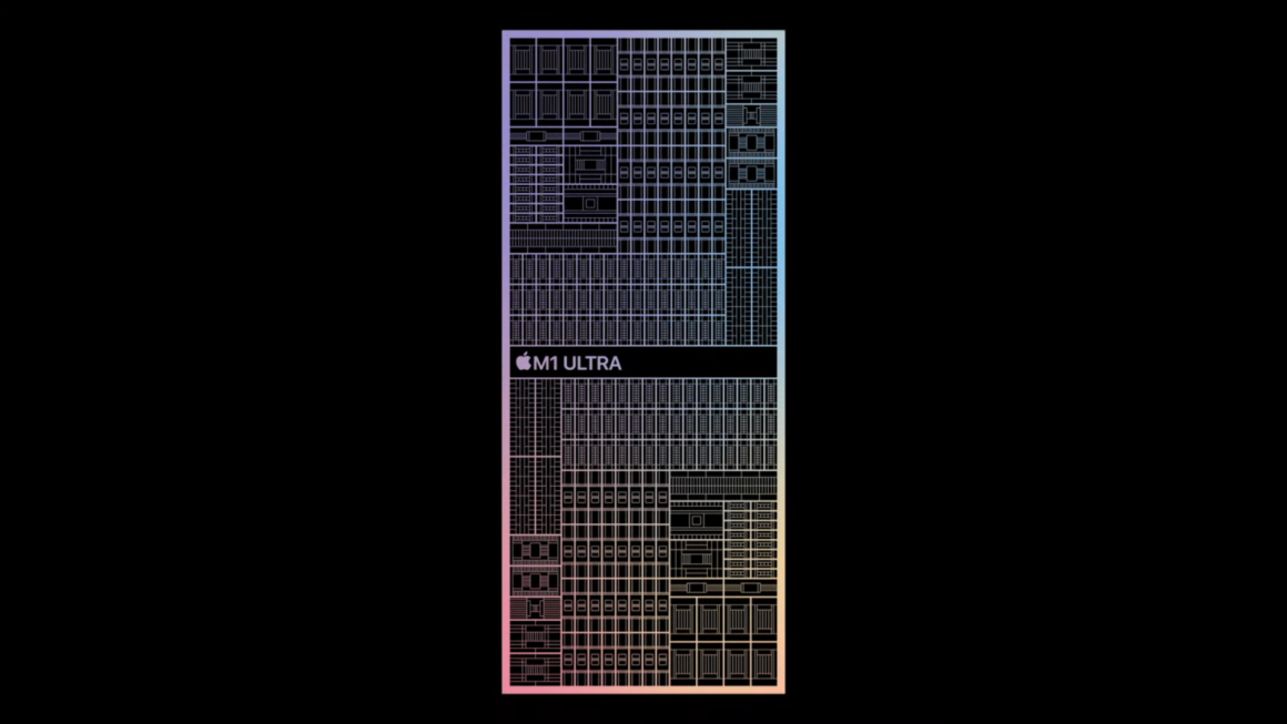 اسلایدهای مربوط به پردازنده M1 Ultra اپل