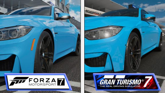 کیفیت بازی Gran Turismo 7 و Forza Motorsport 7