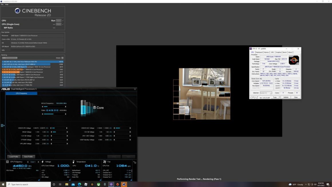 کاهش ولتاژ پردازنده Ryzen 7 5800X3D